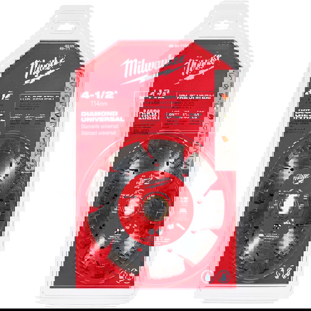 Cutoff Wheels; Wheel Diameter (Inch): 4-1/2 ; Wheel Thickness (Decimal Inch): 0.0800 ; Hole Size (Inch): 7/8; 5/8 ; Hole Size: 20.000 ; Abrasive Material: Diamond ; Reinforced: No